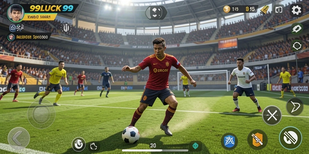 Tampilan utama 99LUCK99 dengan gameplay seru dan dinamis.