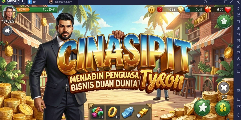 Tangkapan layar gameplay CINASIPIT yang menampilkan pengelolaan bisnis yang menarik.