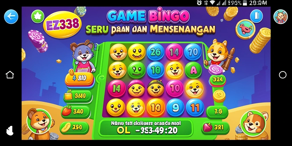 Tampilan gameplay Bingo yang seru dan menegangkan.