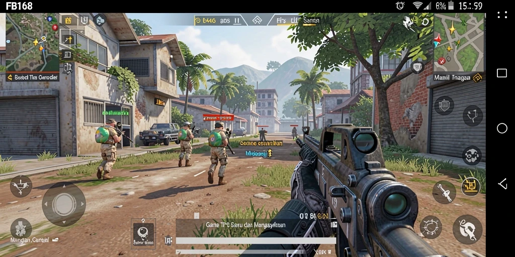 Tampilan gameplay menarik dan intens dari FB168.
