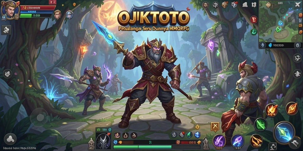 Screenshot OJKTOTO menampilkan aksi seru dalam dunia MMORPG.