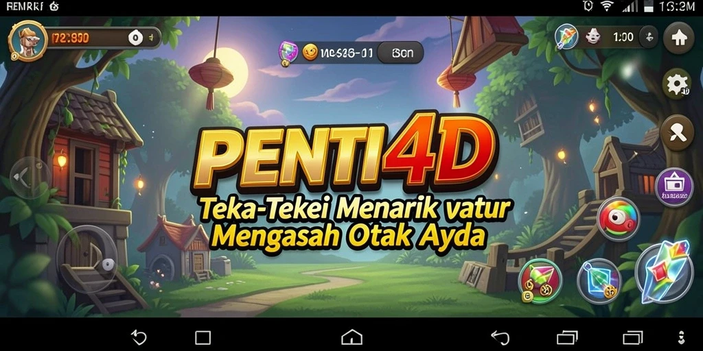 Tangkapan layar utama PENITI4D menampilkan gameplay Puzzle yang menantang.