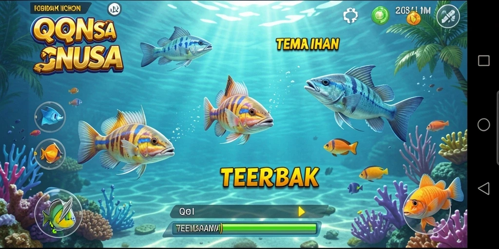 Tampilan gameplay seru dari game Tembak Ikan QQNUSA.
