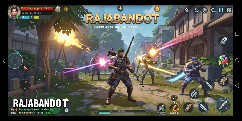 Menampilkan aksi pertempuran strategis dalam RAJABANDOT.