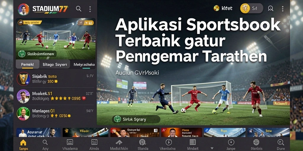 Tampilan gameplay STADIUM77 dengan fitur taruhan olahraga yang menarik.